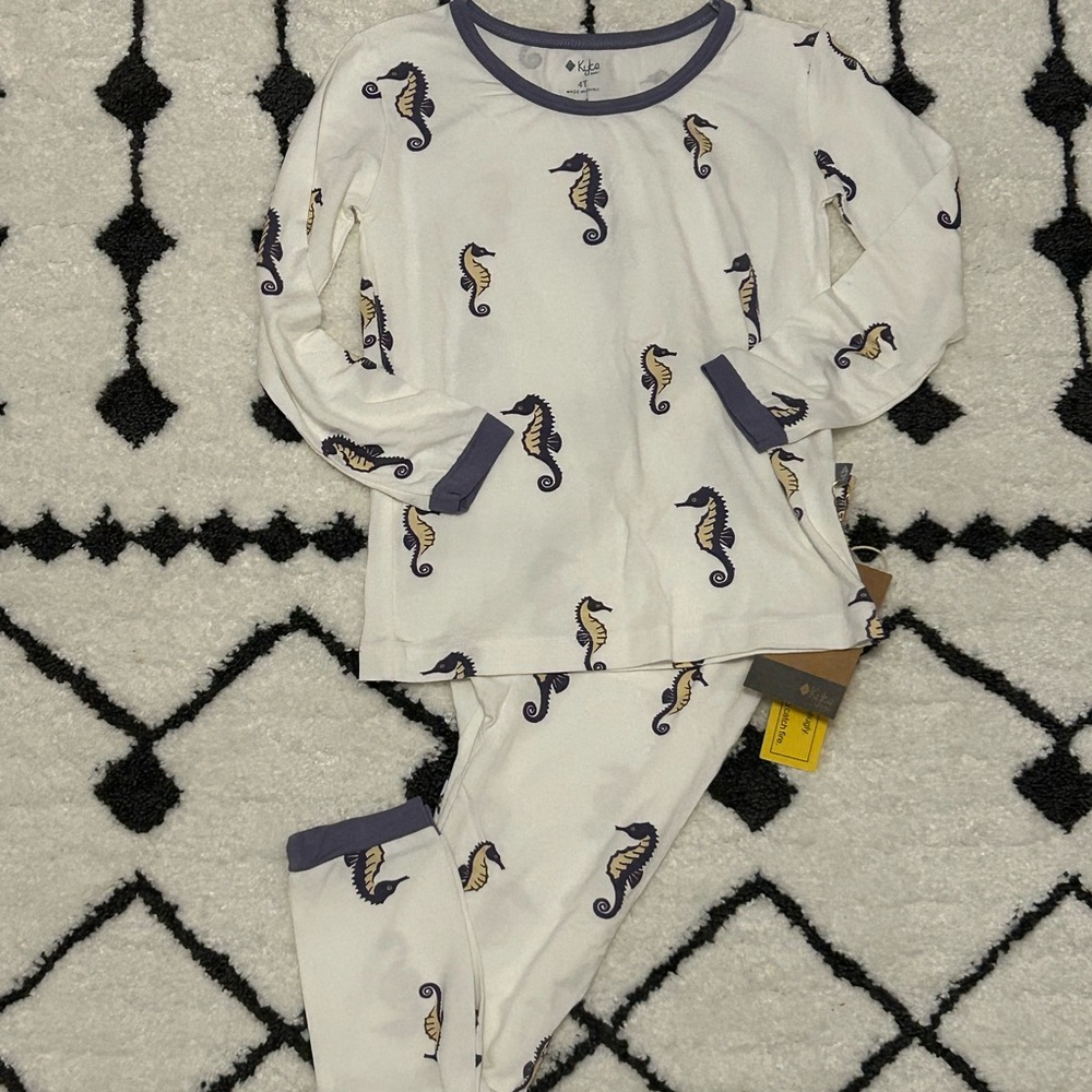 Kyte BABY Seahorse PJs 4T